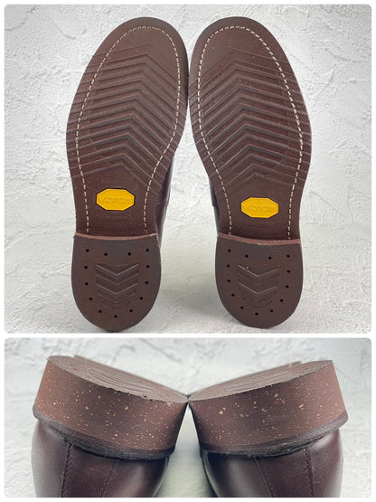 【極美品】Danner ダナー D212111 CARMAN カーマン ローカット サイドゴア 茶 ブラウン US9 / 27.0cm【W3563】