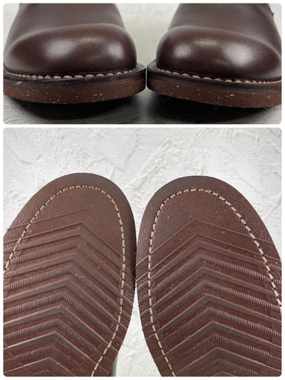 【極美品】Danner ダナー D212111 CARMAN カーマン ローカット サイドゴア 茶 ブラウン US9 / 27.0cm【W3563】