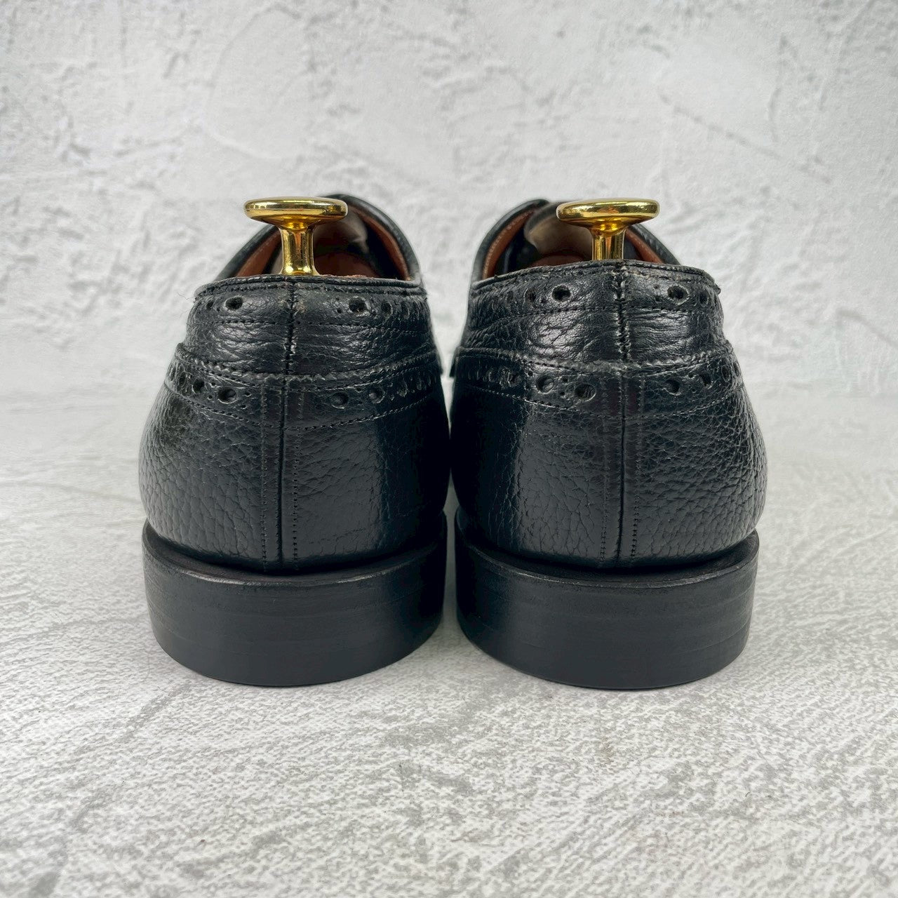 【2都市 旧旧チャーチ】Church's チャーチ ウイング 外羽根 黒 ブラック UK5.5相当 / 24.0cm【W3570】