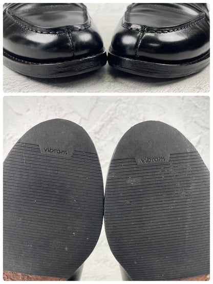 【フレンチシックな本格派】JALAN SRIWIJAYA ジャランスリワヤ 98589 コインローファー 黒 ブラック UK6 / 24.5cm【W3569】