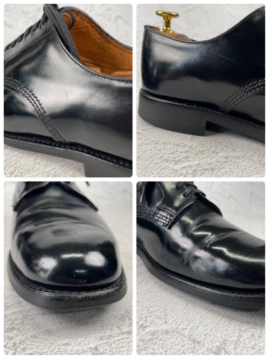 SANDERS サンダース MILITARY DERBY SHOE 1384B ミリタリー ダービー シューズ 黒 ブラック UK5.5 / 24.5cm【W3567】