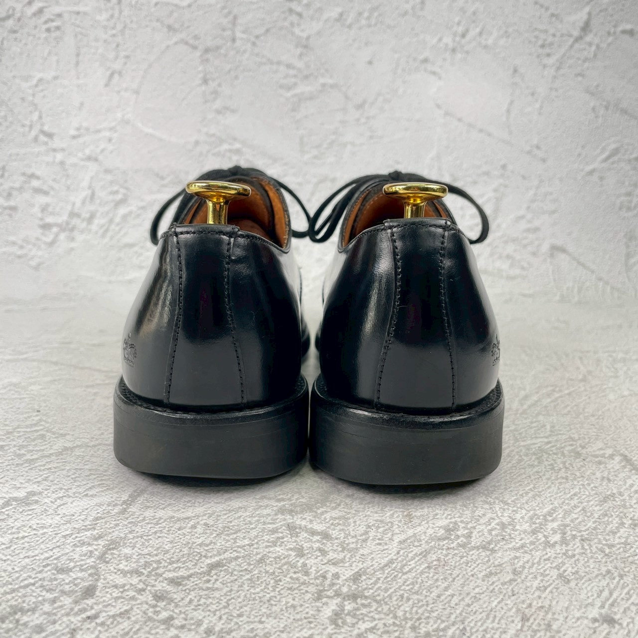 SANDERS サンダース MILITARY DERBY SHOE 1384B ミリタリー ダービー シューズ 黒 ブラック UK5.5 / 24.5cm【W3567】