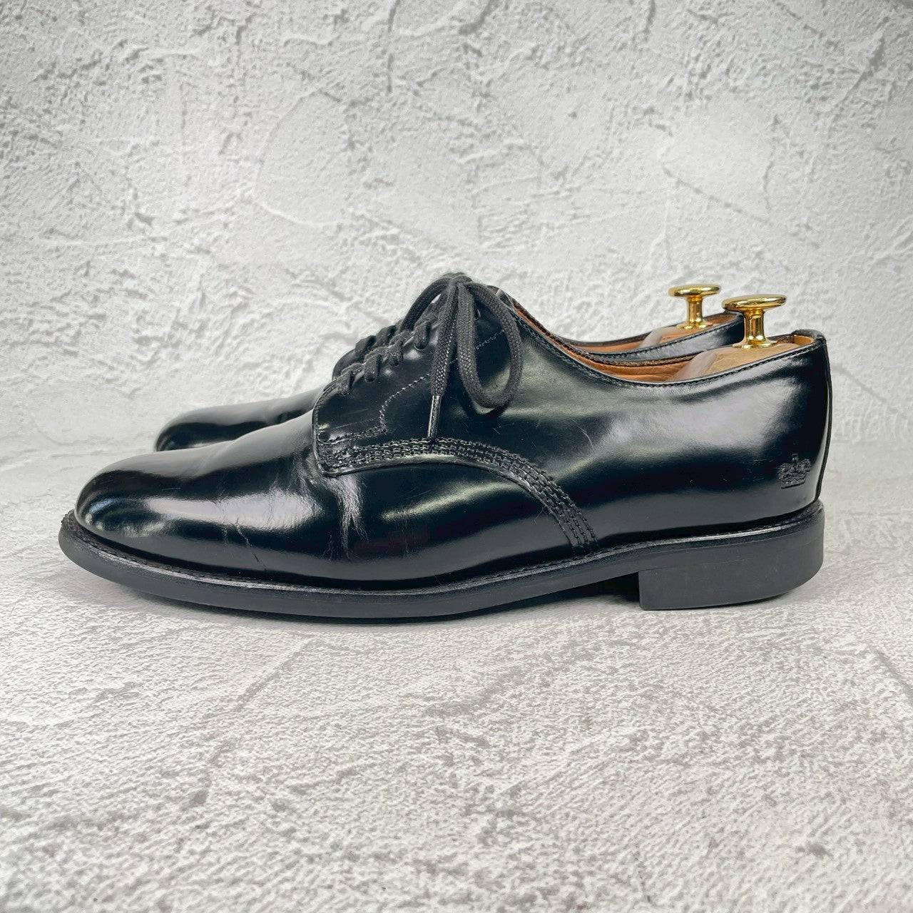 SANDERS サンダース MILITARY DERBY SHOE 1384B ミリタリー ダービー シューズ 黒 ブラック UK5.5 / 24.5cm【W3567】