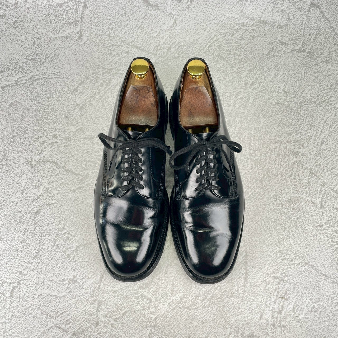 SANDERS サンダース MILITARY DERBY SHOE 1384B ミリタリー ダービー シューズ 黒 ブラック UK5.5 / 24.5cm【W3567】