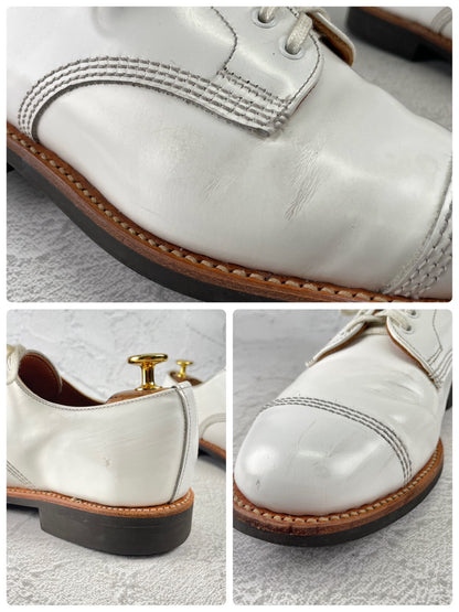 【夏の足元を彩る白靴】SANDERS サンダース MILITARY DERBY SHOE ミリタリー ダービーシューズ 白 ホワイト UK5 / 24〜24.5cm【Ｗ3566】
