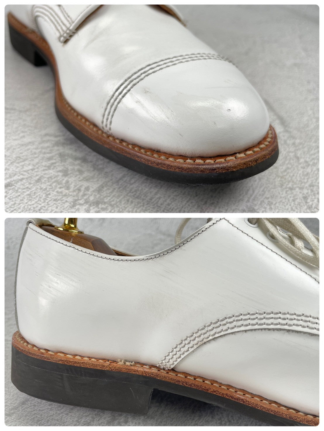 【夏の足元を彩る白靴】SANDERS サンダース MILITARY DERBY SHOE ミリタリー ダービーシューズ 白 ホワイト UK5 / 24〜24.5cm【Ｗ3566】