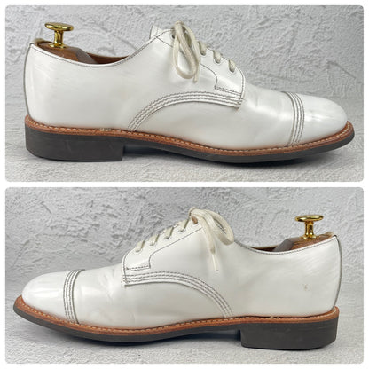 【夏の足元を彩る白靴】SANDERS サンダース MILITARY DERBY SHOE ミリタリー ダービーシューズ 白 ホワイト UK5 / 24〜24.5cm【Ｗ3566】