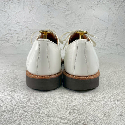 【夏の足元を彩る白靴】SANDERS サンダース MILITARY DERBY SHOE ミリタリー ダービーシューズ 白 ホワイト UK5 / 24〜24.5cm【Ｗ3566】