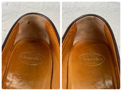【クラシックな気品と軽快さを】Church's チャーチ SALLY サリー コインローファー ビーフロール 茶 ブラウン EU36 / 23.0cm【Ｗ3565】
