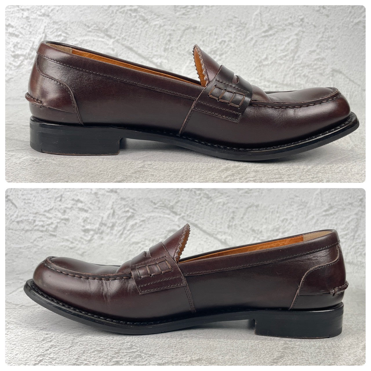 【クラシックな気品と軽快さを】Church's チャーチ SALLY サリー コインローファー ビーフロール 茶 ブラウン EU36 / 23.0cm【Ｗ3565】