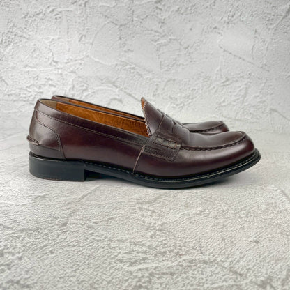 【クラシックな気品と軽快さを】Church's チャーチ SALLY サリー コインローファー ビーフロール 茶 ブラウン EU36 / 23.0cm【Ｗ3565】