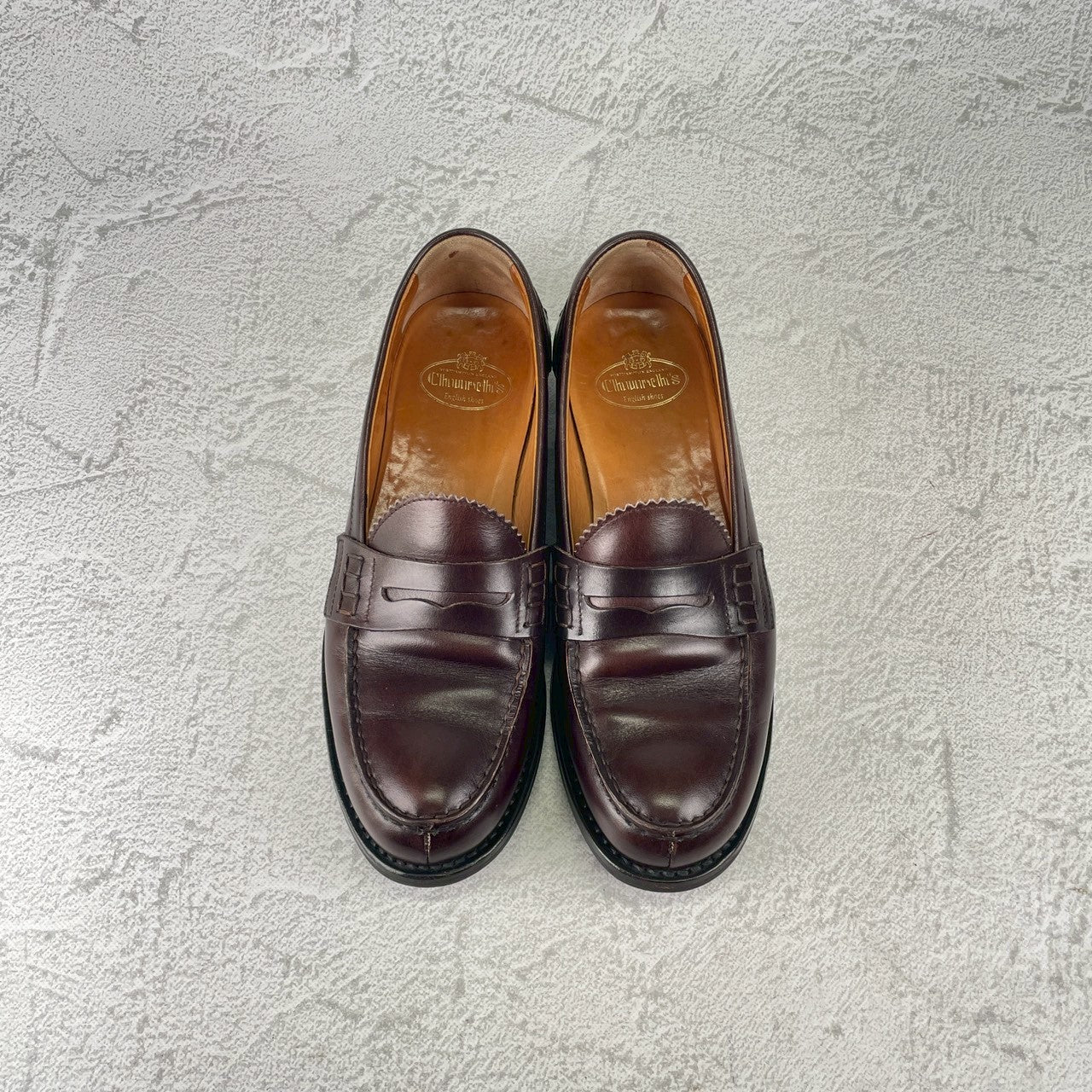 【クラシックな気品と軽快さを】Church's チャーチ SALLY サリー コインローファー ビーフロール 茶 ブラウン EU36 / 23.0cm【Ｗ3565】