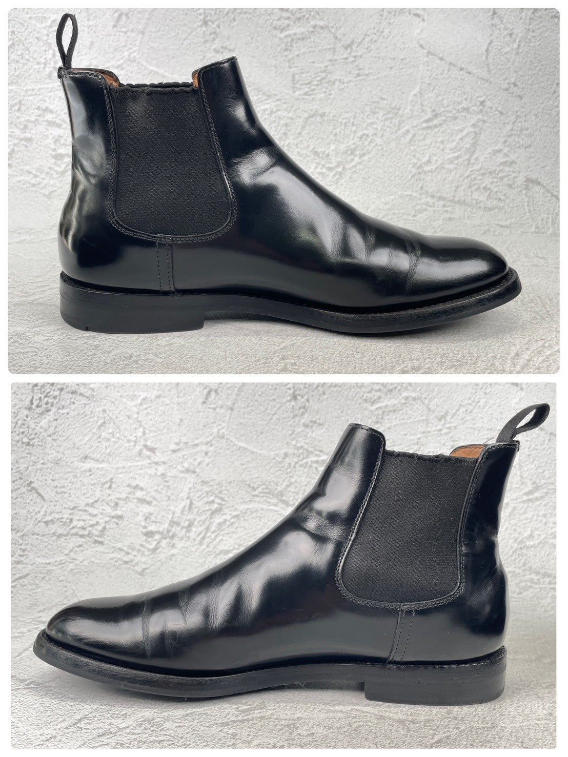 【大人の名作サイドゴアブーツ】Church's チャーチ Monmouth Wg モンマス Wg サイドゴアブーツ 黒 ブラック EU35.5 / 22.5cm【W3564】