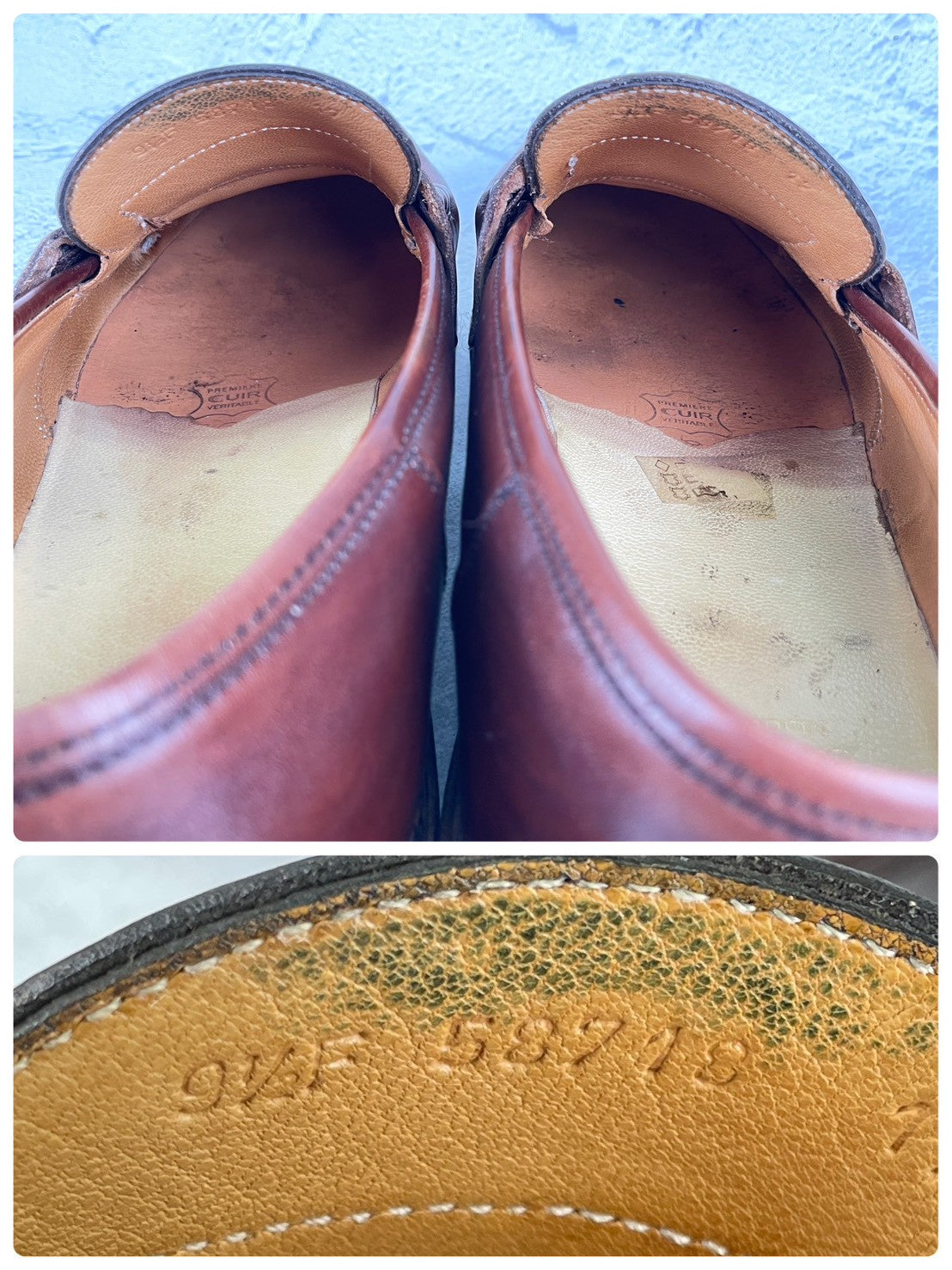 Paraboot パラブーツ REIMS ランス コインローファー 茶 ブラウン UK9.5 / 28.0cm【Ｗ3578】