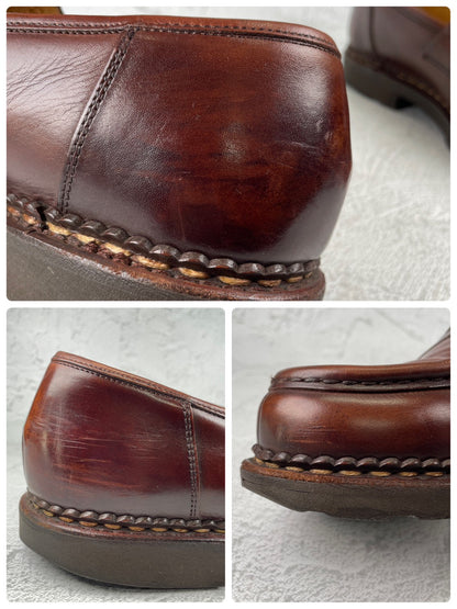 Paraboot パラブーツ REIMS ランス コインローファー 茶 ブラウン UK9.5 / 28.0cm【Ｗ3578】