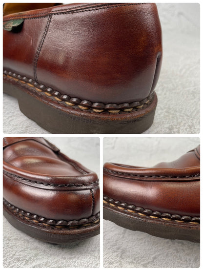 Paraboot パラブーツ REIMS ランス コインローファー 茶 ブラウン UK9.5 / 28.0cm【Ｗ3578】