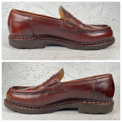 Paraboot パラブーツ REIMS ランス コインローファー 茶 ブラウン UK9.5 / 28.0cm【Ｗ3578】