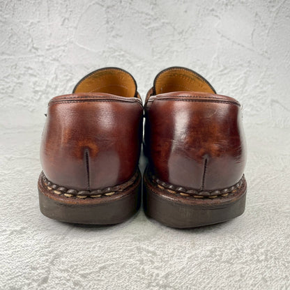 Paraboot パラブーツ REIMS ランス コインローファー 茶 ブラウン UK9.5 / 28.0cm【Ｗ3578】