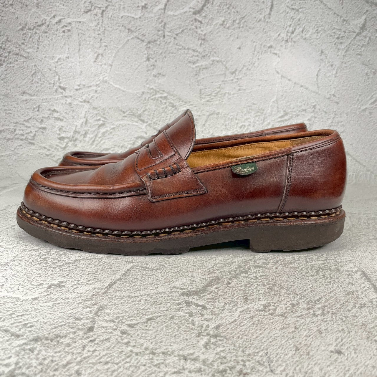Paraboot パラブーツ REIMS ランス コインローファー 茶 ブラウン UK9.5 / 28.0cm【Ｗ3578】