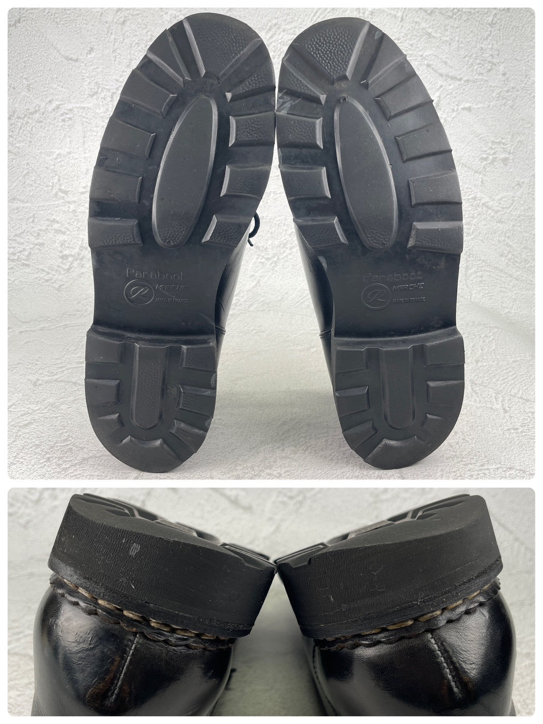 【生モノのチロリアンシューズ】Paraboot パラブーツ MICHAEL ミカエル 黒 ブラック EU43 / 27.5cm【Ｗ3577】