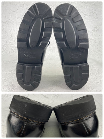 【生モノのチロリアンシューズ】Paraboot パラブーツ MICHAEL ミカエル 黒 ブラック EU43 / 27.5cm【Ｗ3577】