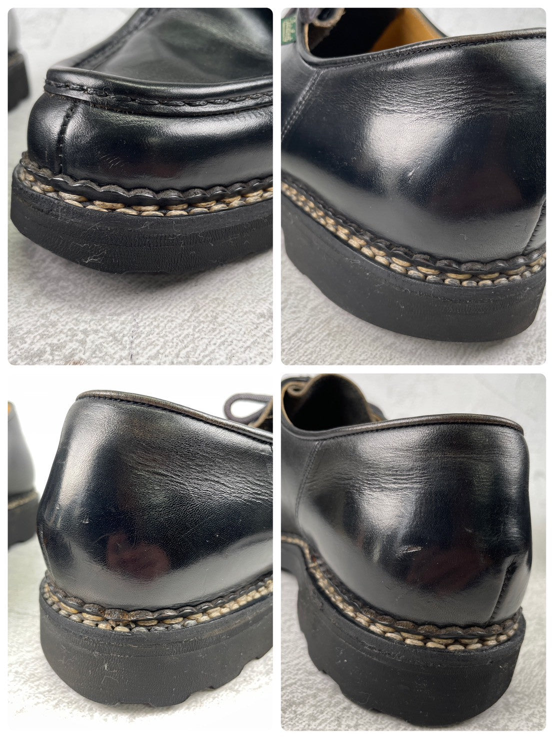 【生モノのチロリアンシューズ】Paraboot パラブーツ MICHAEL ミカエル 黒 ブラック EU43 / 27.5cm【Ｗ3577】