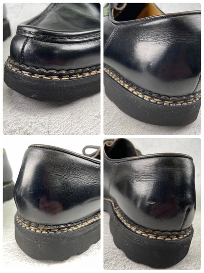【生モノのチロリアンシューズ】Paraboot パラブーツ MICHAEL ミカエル 黒 ブラック EU43 / 27.5cm【Ｗ3577】
