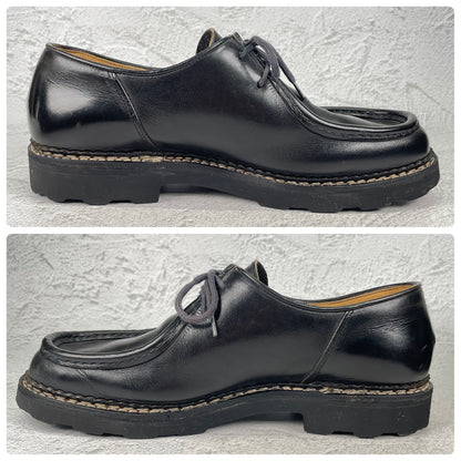 【生モノのチロリアンシューズ】Paraboot パラブーツ MICHAEL ミカエル 黒 ブラック EU43 / 27.5cm【Ｗ3577】