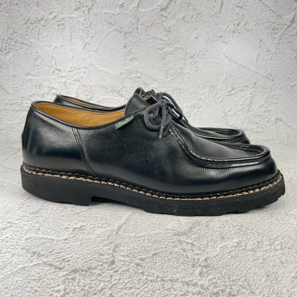 【生モノのチロリアンシューズ】Paraboot パラブーツ MICHAEL ミカエル 黒 ブラック EU43 / 27.5cm【Ｗ3577】