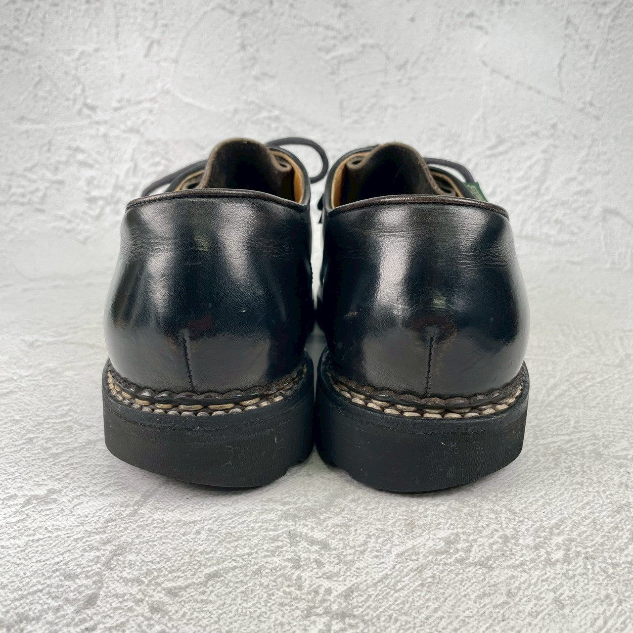 【生モノのチロリアンシューズ】Paraboot パラブーツ MICHAEL ミカエル 黒 ブラック EU43 / 27.5cm【Ｗ3577】