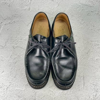 【生モノのチロリアンシューズ】Paraboot パラブーツ MICHAEL ミカエル 黒 ブラック EU43 / 27.5cm【Ｗ3577】