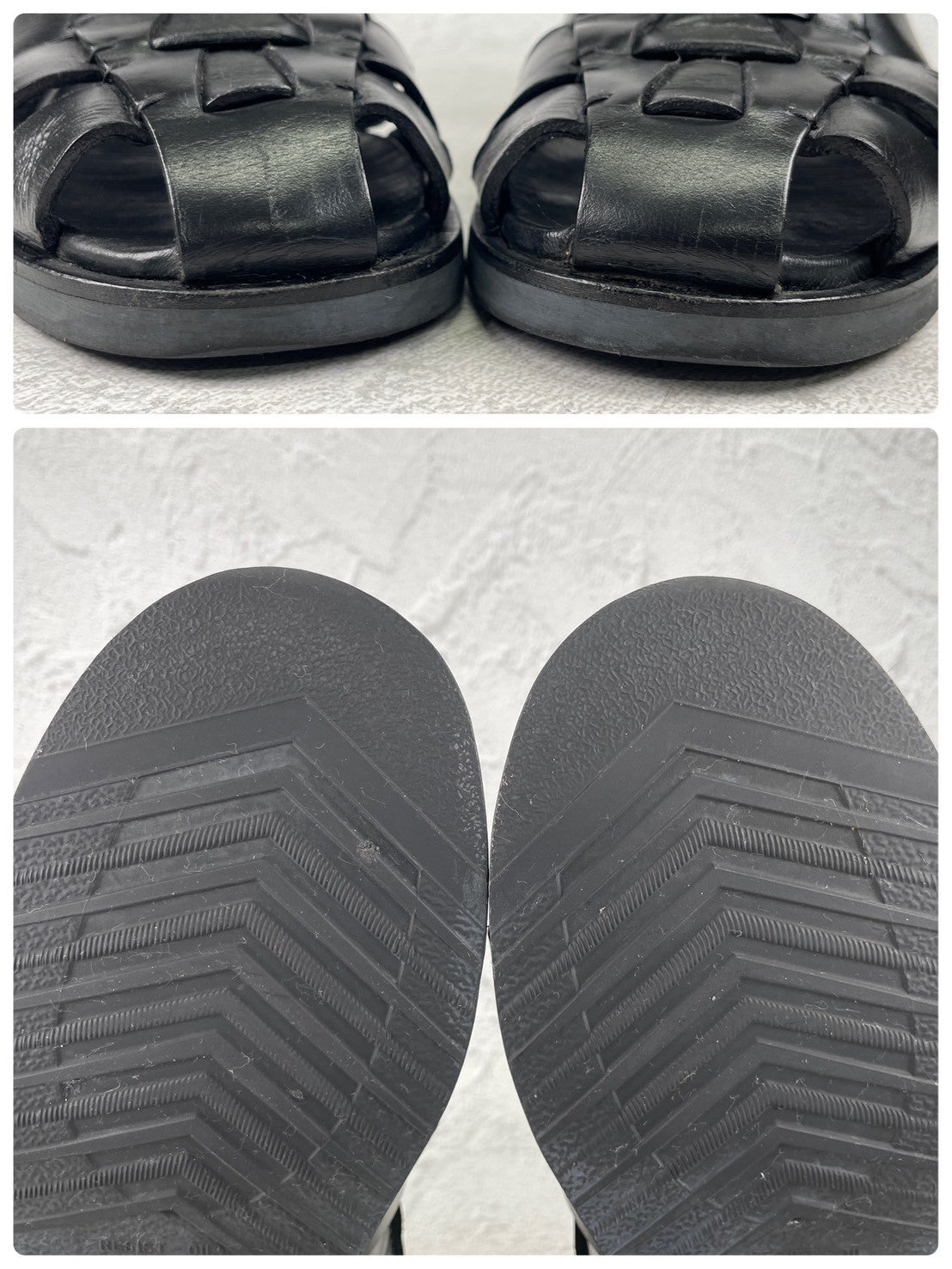 【大人の夏を格上げする】Paraboot パラブーツ PACIFIC パシフィック グルカサンダル 黒 ブラック EU40 / 24.5~25.0cm【Ｗ3576】