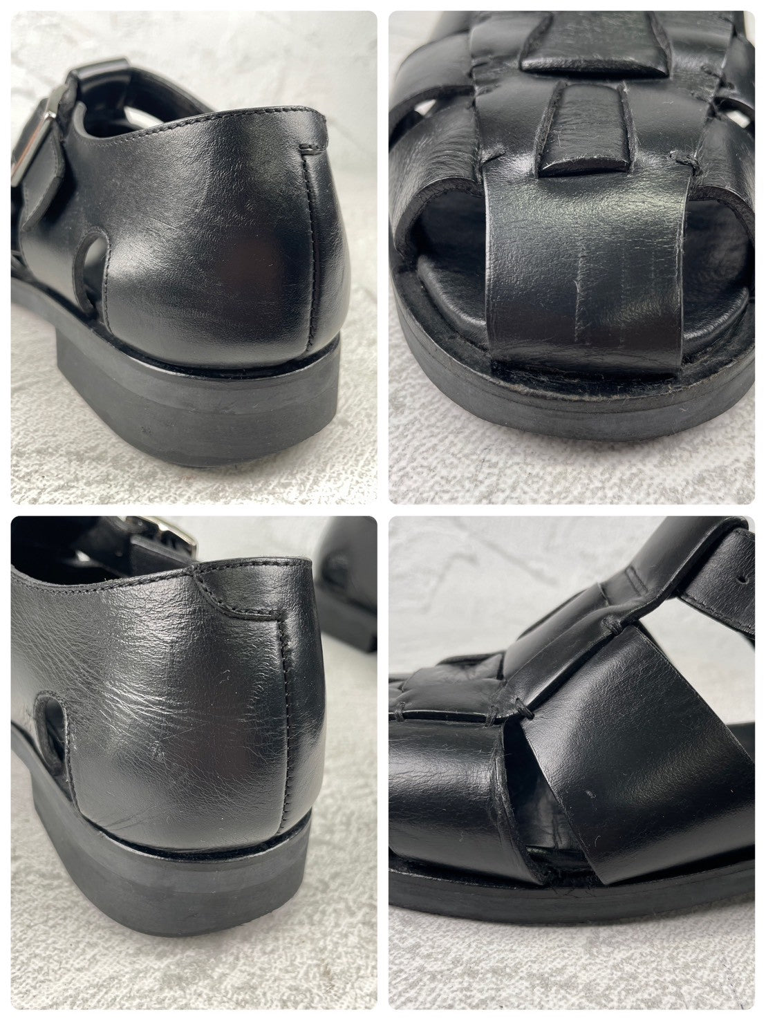【大人の夏を格上げする】Paraboot パラブーツ PACIFIC パシフィック グルカサンダル 黒 ブラック EU40 / 24.5~25.0cm【Ｗ3576】