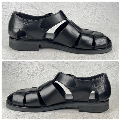 【大人の夏を格上げする】Paraboot パラブーツ PACIFIC パシフィック グルカサンダル 黒 ブラック EU40 / 24.5~25.0cm【Ｗ3576】