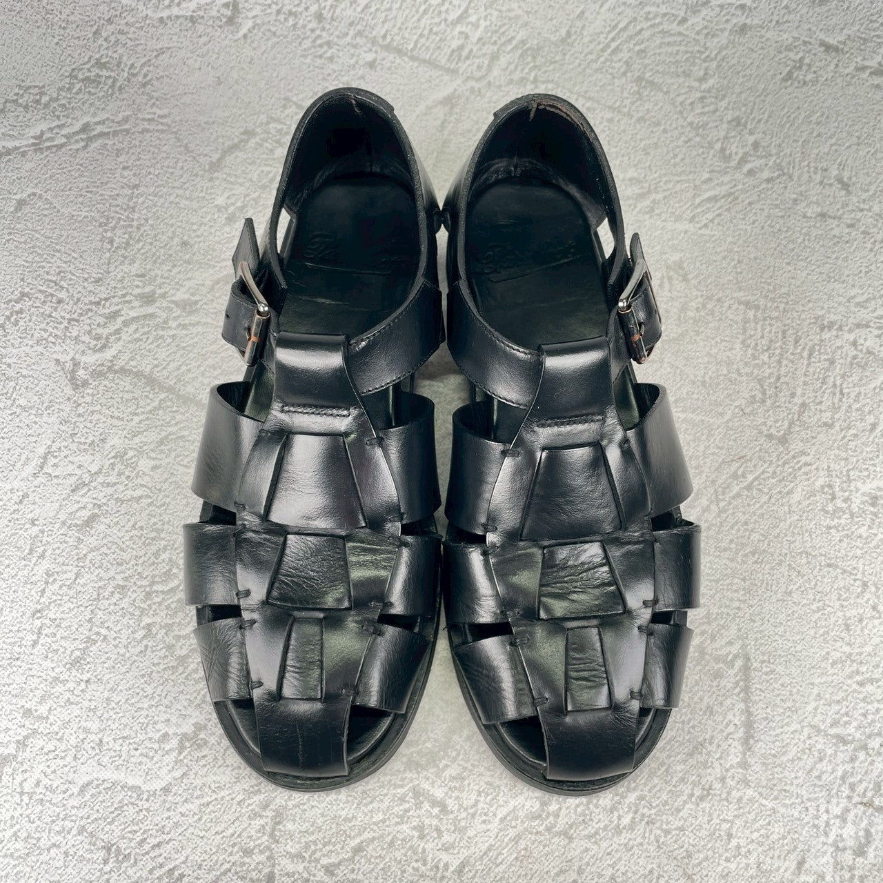 【大人の夏を格上げする】Paraboot パラブーツ PACIFIC パシフィック グルカサンダル 黒 ブラック EU40 / 24.5~25.0cm【Ｗ3576】