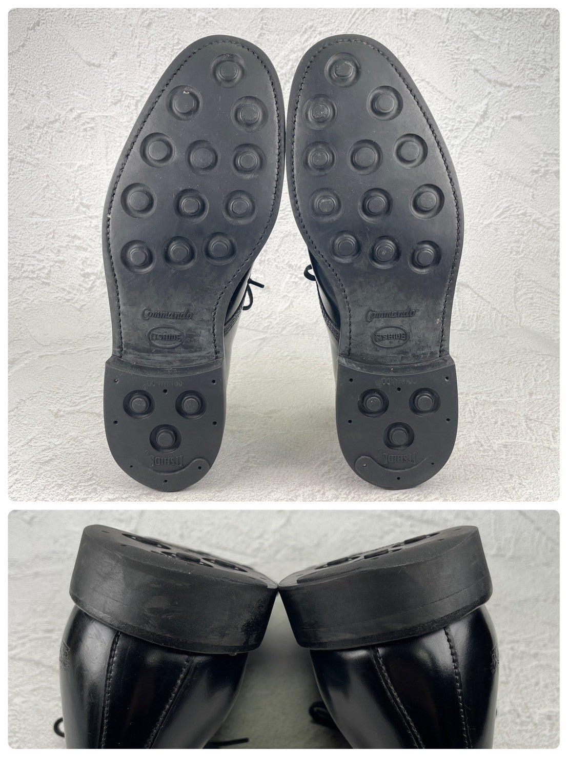 SANDERS サンダース MILITARY DERBY SHOE 1384B ミリタリー ダービー シューズ 黒 ブラック UK7.5 / 26.5cm【W3575】