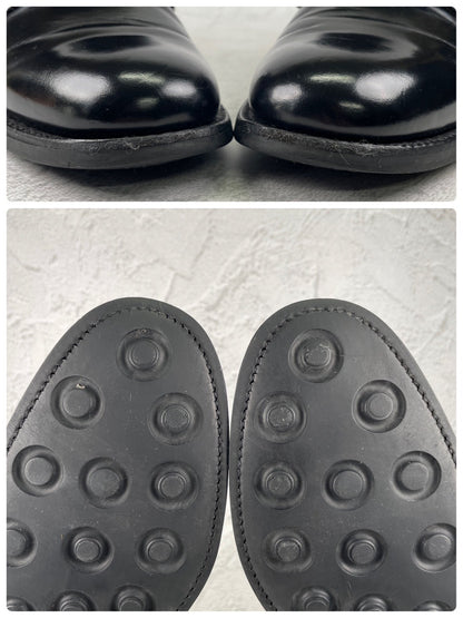 SANDERS サンダース MILITARY DERBY SHOE 1384B ミリタリー ダービー シューズ 黒 ブラック UK7.5 / 26.5cm【W3575】