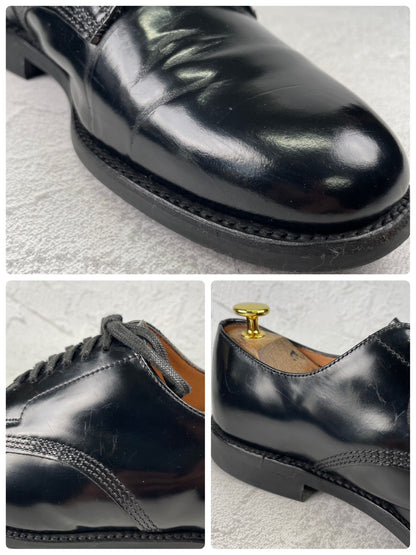 SANDERS サンダース MILITARY DERBY SHOE 1384B ミリタリー ダービー シューズ 黒 ブラック UK7.5 / 26.5cm【W3575】