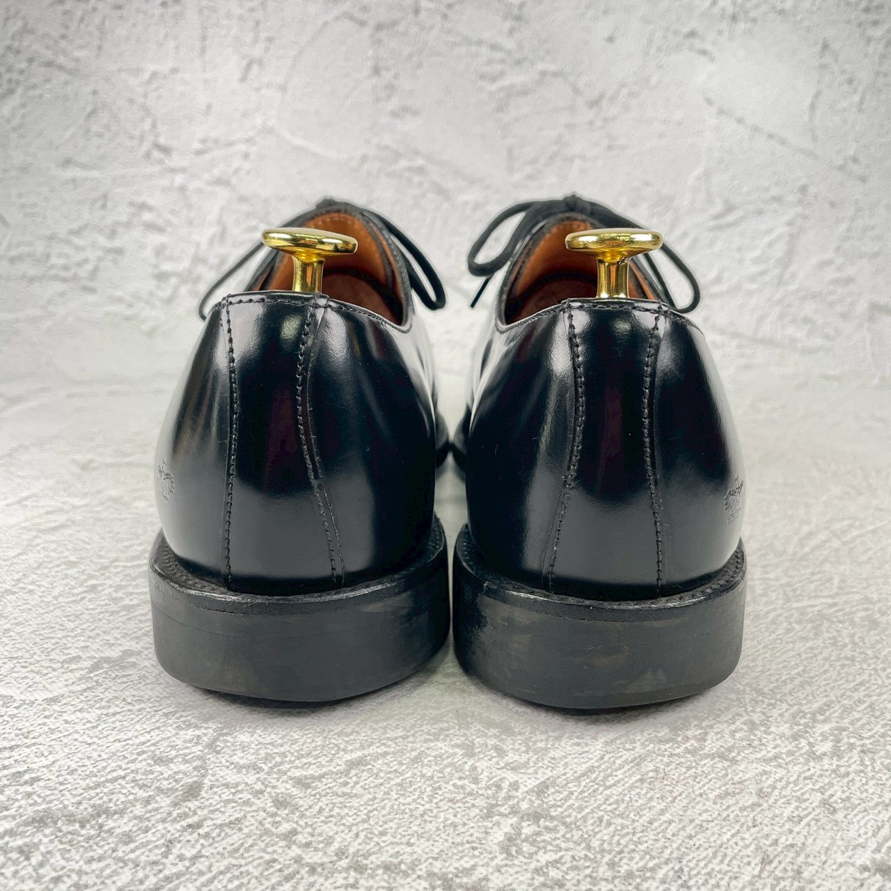 SANDERS サンダース MILITARY DERBY SHOE 1384B ミリタリー ダービー シューズ 黒 ブラック UK7.5 / 26.5cm【W3575】