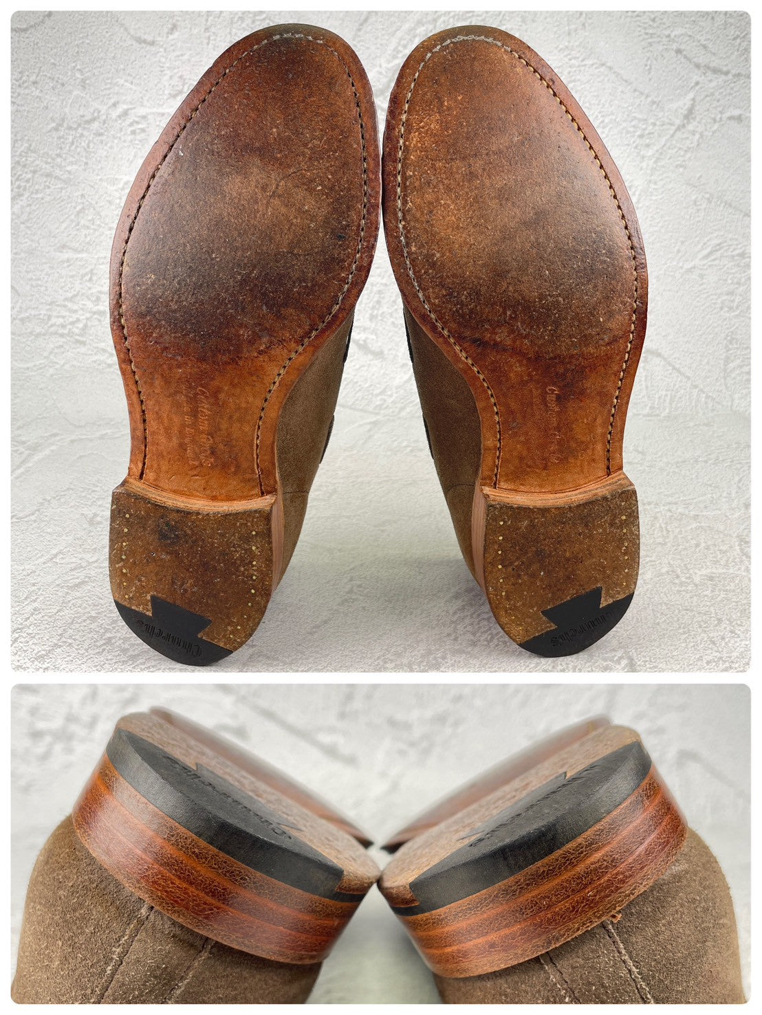 Church's チャーチ FOSBURY フォスバリー タッセルローファー スエード 薄茶 ベージュ系 UK7 / 25.5cm【Ｗ3574】