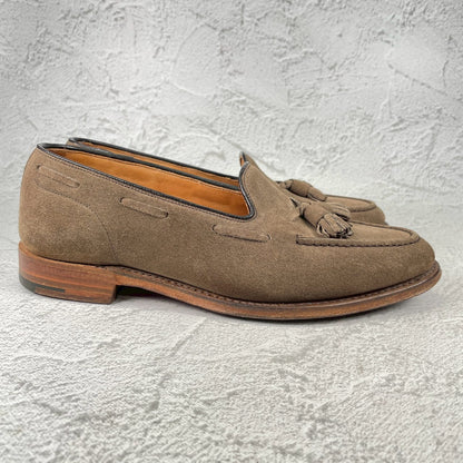 Church's チャーチ FOSBURY フォスバリー タッセルローファー スエード 薄茶 ベージュ系 UK7 / 25.5cm【Ｗ3574】