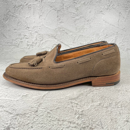 Church's チャーチ FOSBURY フォスバリー タッセルローファー スエード 薄茶 ベージュ系 UK7 / 25.5cm【Ｗ3574】
