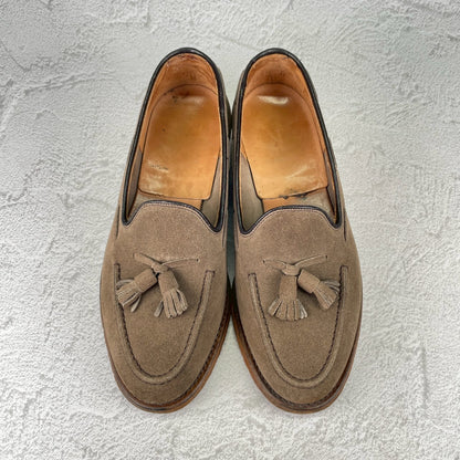 Church's チャーチ FOSBURY フォスバリー タッセルローファー スエード 薄茶 ベージュ系 UK7 / 25.5cm【Ｗ3574】