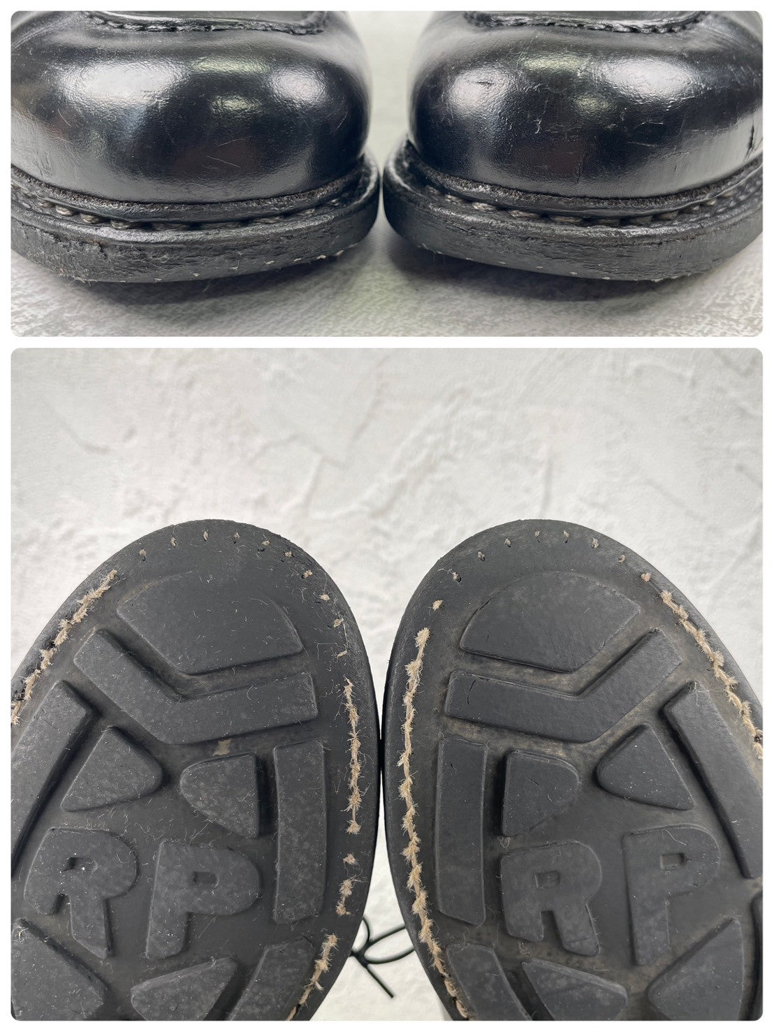 Paraboot パラブーツ CHAMBORD シャンボード Uチップ 外羽根 黒 ブラック UK6.5 / 25.0cm【Ｗ3573】