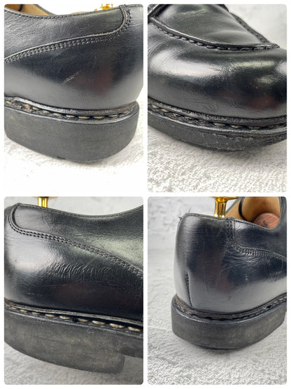 Paraboot パラブーツ CHAMBORD シャンボード Uチップ 外羽根 黒 ブラック UK6.5 / 25.0cm【Ｗ3573】