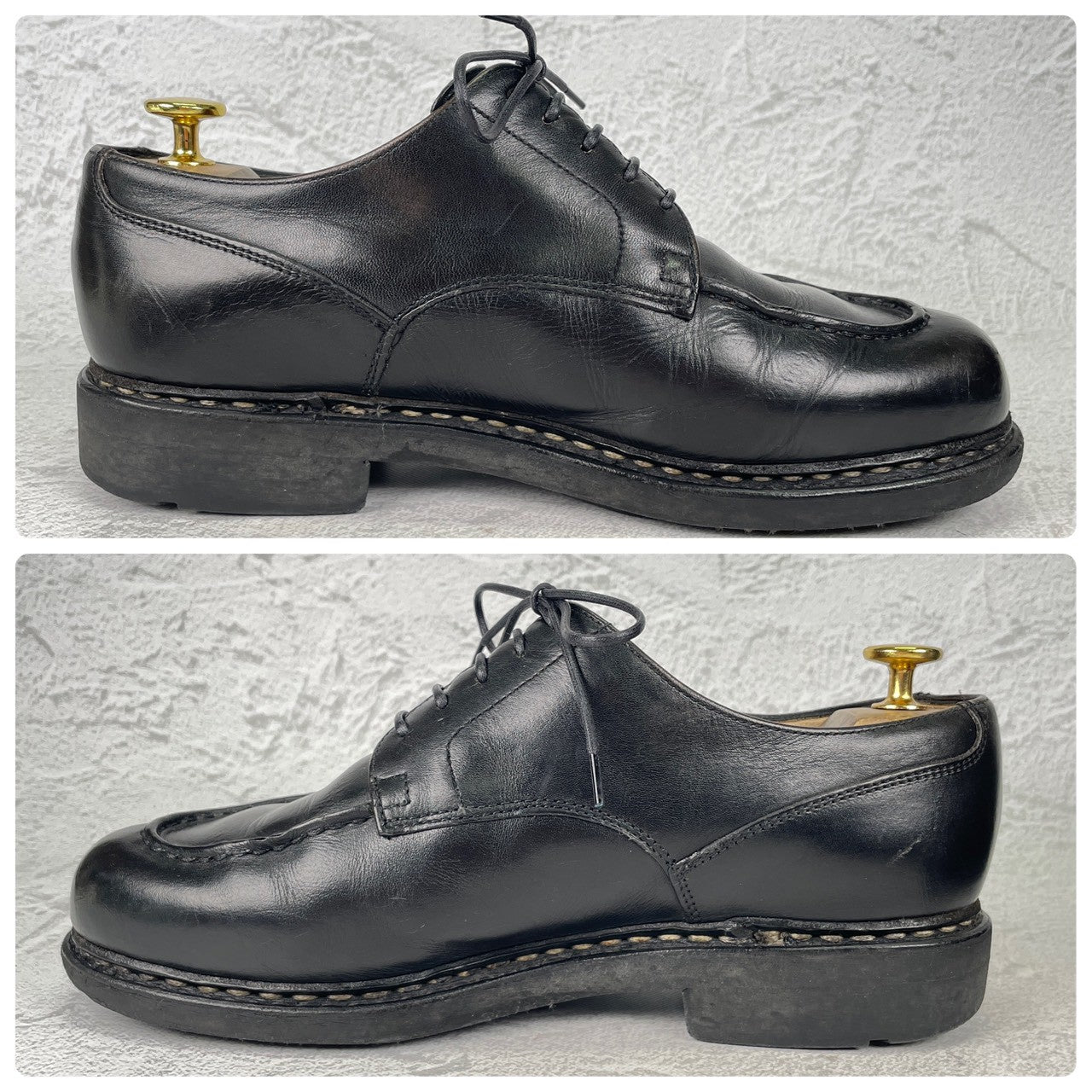 Paraboot パラブーツ CHAMBORD シャンボード Uチップ 外羽根 黒 ブラック UK6.5 / 25.0cm【Ｗ3573】