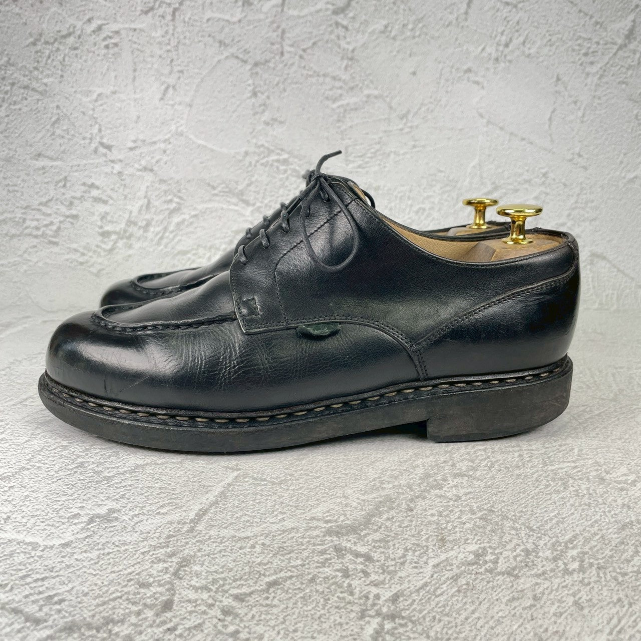 Paraboot パラブーツ CHAMBORD シャンボード Uチップ 外羽根 黒 ブラック UK6.5 / 25.0cm【Ｗ3573】