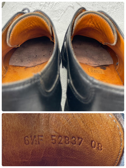 Paraboot パラブーツ AVIGNON アヴィニョン Uチップ 外羽根 黒 ブラック UK6.5 / 25.0cm【Ｗ3572】