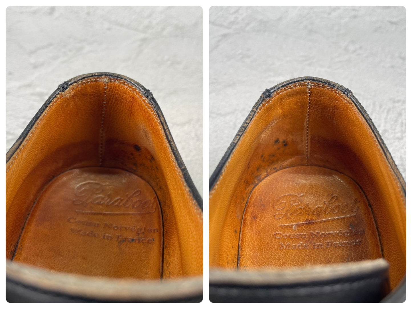 Paraboot パラブーツ AVIGNON アヴィニョン Uチップ 外羽根 黒 ブラック UK6.5 / 25.0cm【Ｗ3572】
