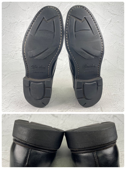 Paraboot パラブーツ AVIGNON アヴィニョン Uチップ 外羽根 黒 ブラック UK6.5 / 25.0cm【Ｗ3572】